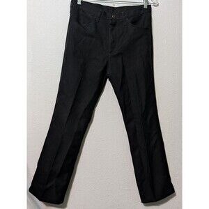 Wrangler Western Pants Rancher Mens Size 33x30 Cowboy Straight Black (486)